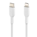 Belkin CAA003BT1MWH - Belkin BOOST CHARGE - Cable Lightning - 24 pin USB-C macho a Lightning macho - 1 m - blanc