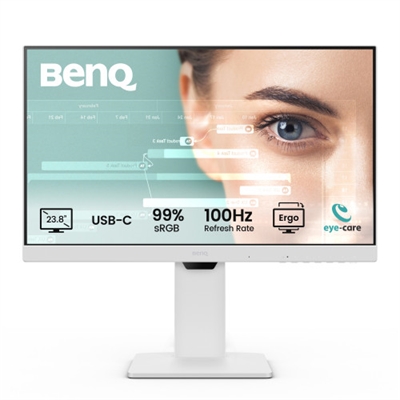 Benq 9H.LMLLB.QBE BenQ GW2486TC. Diagonal de la pantalla: 60,5 cm (23.8), Resolución de la pantalla: 1920 x 1080 Pixeles, Tipo HD: Full HD, Tiempo de respuesta: 5 ms, Relación de aspecto nativa: 16:9, Ángulo de visión, horizontal: 178°, Ángulo de visión, vertical: 178°. Altavoces incorporados. Conector USB incorporado, Versión de conector USB: 3.2 Gen 1 (3.1 Gen 1). montaje VESA, Ajustes de altura. Color del producto: Blanco
