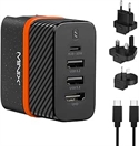 Bluestork PW-BS-65-GAN-C-2 - MINIX Adaptador de cargador P4K de 65 W para interruptor, portátil, smartphone, tableta. C