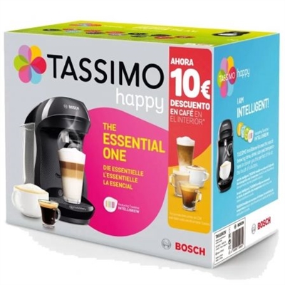Cafetera Tassimo Bosch TAS1002V, Negra + 35€ café