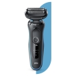 Braun 50M1000S Braun Series 5 50-M1000s. Sistema de afeitado: Máquina de afeitar de láminas, Color del producto: Negro, Azul, Tipo de visualizador: LED. Fuente de energía: Batería, Tecnología de batería: Ión de litio, Tipo de batería: Batería integrada. Peso: 291 g, Peso de la batería: 18,6 g. Ancho del paquete: 67 mm, Profundidad del paquete: 137 mm, Altura del paquete: 252 mm. Cantidad por paquete: 1 pieza(s)