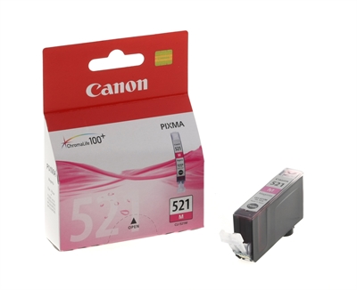 Canon 2935B001 Canon CLI-521 M. Colores de impresión: Magenta, Capacidad: 9 ml, Tecnología de impresión: Inyección de tinta