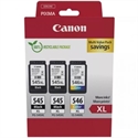 Cartucho De Tinta Original Canon Pg-545Xl + Cl-546Xl Multipack Alta Capacidad/ 2X Negro/ Tricolor