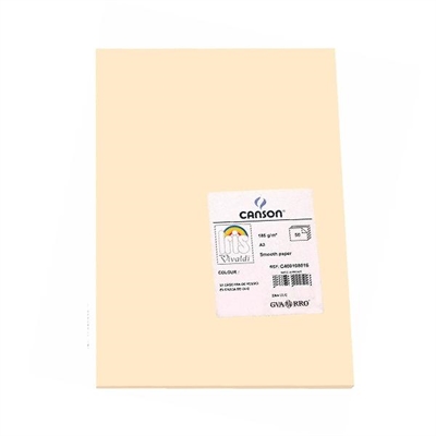 Canson C32127S013 Cartulina Color Cascara De Huevo De 185 G Formato A3. Ofrece Dureza Y Regularidad En Su Superficie. Ideales Para Todo Tipo De Manualidades Cubiertas Separadores E Impresion De Documentos. Cada Pack Contiene 50 Hojas.