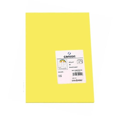 Canson C32127S018 Cartulina Color Kiwi De 185 G Formato A3. Ofrece Dureza Y Regularidad En Su Superficie. Ideales Para Todo Tipo De Manualidades Cubiertas Separadores E Impresion De Documentos. Cada Pack Contiene 50 Hojas.