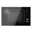 Cecotec 01383 Microondas encastrable GrandHeat 2090 Built-in Touch Black digital de 21 litros de capacidad con grill y 1200 W de potencia.- Microondas encastrable digital de 21 L de capacidad.- 1200 W de potencia en 5 niveles pudiendo combinar las funciones de microondas con las 3 de grill. - Grill de 1000 W de potencia para lograr unos resultados perfectos de gratinado de una manera rápida y sencilla. - Cuenta con 8 funciones preconfiguradas para poder cocinar fácilmente algunos tipos de alimentos: pizza, carne, verduras, pasta, patatas, pescado, bebidas y palomitas.- Modo Descongelación por peso o por tiempo para que los alimentos se descongelen de manera rápida y uniforme conservando su textura y frescura originales. - Quick Start: empieza inmediatamente a la potencia máxima durante el tiempo establecido con un máximo de 12 minutos- El panel de mandos cuenta con un panel táctil y una rueda.- Inicio automático: tiene la opción de poderse programar para que un programa empiece a una hora determinada. - Temporizador hasta 60 minutos.- Diseño elegante en negro para encajar perfectamente en cualquier cocina dándole un toque moderno y dinámico. - Interior con revestimiento cerámico para una fácil limpieza. - El plato giratorio cuenta con un diámetro de 24,5 cm.- La puerta se abre fácilmente apretando un botón.- Cuenta con bloqueo de seguridad infantil para que su utilización no sea peligrosa.