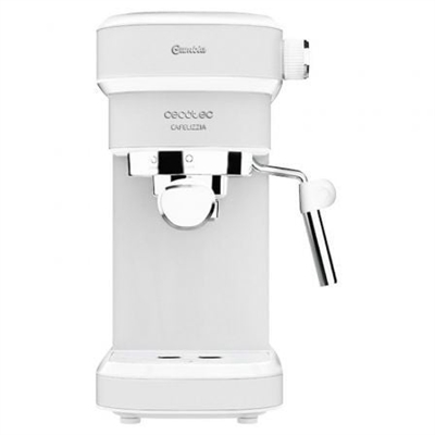 Cecotec 01650 Cecotec Cafelizzia 790. Tipo de producto: Máquina espresso, Capacidad de reservorio de agua: 1,2 L, Depósito para café preparado: Taza. Potencia: 1350 W. Color del producto: Acero inoxidable, Blanco