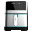 Cecotec 04984 Cocina para toda la familia.Su amplia cubeta de 8 litros permite preparar todo tipo de recetas cómodamente sin preocuparte por tener que cocinar en varias tandas.Recetas perfectas en menos tiempo.Cocina una gran variedad de alimentos de forma rápida y sencilla con su gran potencia de 1800 W. Disfruta de tus recetas favoritas sin esperas.Cocina con un toque.Con sus 10 menús preconfigurados olvídate de pensar. Solo escoge el menú que vayas a cocinar y ella sola ajustará el tiempo y la temperatura para dejar tu plato perfecto.Sabores a tu gusto.Regula la temperatura de tu freidora de 30 ºC a 230 ºC y experimenta con nuevas formas de cocinar para conseguir sabores que nunca habías probado.También deshidrata.La freidora permite cocinar con una temperatura mínima de 30 ºC para que puedas deshidratar alimentos frescos y disfrutar así de nuevos sabores.Hazlo fácilCon su panel de control táctil multifunción tienes el control total en cada elaboración de la forma más cómoda y rápida.