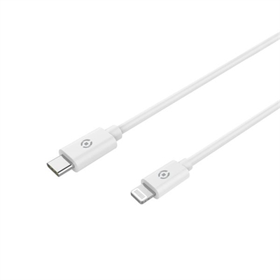 Celly USBLIGHTTYPECWH Celly Cable Tipo C A Lightning 1Metro Blanco - Material: Pvc; Color Principal: Blanco; Tipo De Conector 1: Usb-C; Tipo De Conector 2: Lightning; Output Soportado: 60 W; Longitud De Cable: 1 M