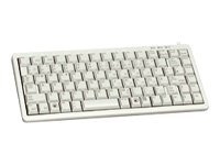 Cherry G84-4100LCAES-0 Teclados para tarjetas chip-Cherry Compact-Keyboard G84-4100 - Teclado - PS/2, USB - 83 teclas - gris claro - Español