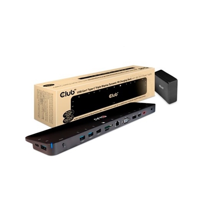 Club3d CSV-1564W100 DOCKING 15 EN 1 CLUB3D USB C ALTMODE 100W TRIPLE PANTALLA , CARGA PD 100 VATIOS