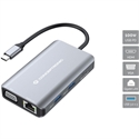 Conceptronic DONN21G - Conceptronic Donn21g 7-In-1 Usb 3.2 Gen 1 Docking Station Hdmi Vga Gbe Lan Usb-A 3.0 X 3 1