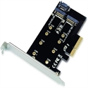 Conceptronic EMRICK04B - 2-In-1 M.2 Pcie Card M.2 Sata X 1 M.2 Nvme X 2 - Lan Speed: 60000 Mbit/S; Conectores: M.2 