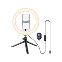 SOPORTE ARO LUZ LED COOL MANDO BLUETOOTH 50CM