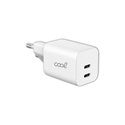 Cool CL8434847066813 - CARGADOR COOL DUAL USBC 35W ULTRA CARGA WHITE USBC 35W UNIVERSAL ULTRA CARGA RAPIDA BLANCO
