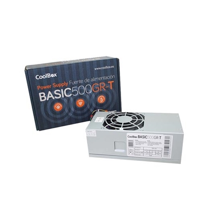 Coolbox COO-FA500TGR Fte. Alim. Tfx Coolbox Basic 500Gr-T (Ce Rohs - Potencia Erogada: 500 W; Certificación Energética: Sin Certificación; Cables Modulares: No; Cables Blindados: No