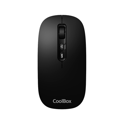 Coolbox COO-MOU-W02-B Raton Coolbox W02-Ia Negro Inalambrico Rf+Bt - Interfaz: Bluetooth + Wireless; Color Principal: Negro; Ergonómico: No