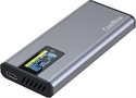Coolbox COO-MCM-M2F - Caja Ssd M2 Nvme Y Sata Minichase - Color Primario: Gris; Material: Aluminio; Interfaz Dis