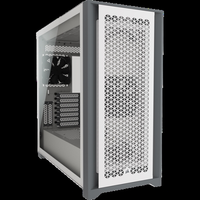 Corsair CC-9011211-WW Corsair 5000D AIRFLOW. Factor de forma: Midi Tower, Tipo: PC, Material: De plástico, Acero, Vidrio templado. Ubicación de fuente de alimentación: Fondo, Factores de forma de la fuente de alimentación compatibles: ATX. Ventiladores frontales instalados: 1x 120 mm, Diámetro de ventiladores frontales soportados: 120,140 mm, Ventiladores traseros instalados: 1x 120 mm. Tamaños de disco duro soportados: 2.5,3.5. Ancho: 245 mm, Profundidad: 520 mm, Altura: 520 mm