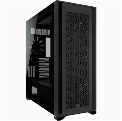 Corsair CC-9011218-WW Corsair 7000D AIRFLOW. Factor de forma: Full Tower, Tipo: PC, Color del producto: Negro. Ubicación de fuente de alimentación: Fondo, Factores de forma de la fuente de alimentación compatibles: ATX. Ventiladores frontales instalados: 2x 140 mm, Diámetro de ventiladores frontales soportados: 120,140 mm, Ventiladores traseros instalados: 1x 140 mm. Tamaños de disco duro soportados: 2.5,3.5. Ancho: 248 mm, Profundidad: 550 mm, Altura: 600 mm
