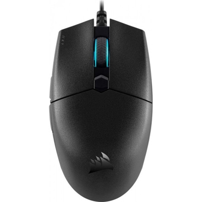 Corsair CH-930C011-EU Corsair Katar Pro. Factor de forma: mano derecha. Tecnología de detección de movimientos: Óptico, Interfaz del dispositivo: USB tipo A, Resolución de movimiento: 12400 DPI, Tipo de botones: Botones presionados, Cantidad de botones: 6, Tipo de desplazamiento: Rueda. Iluminación de color: Azul. Fuente de energía: Cable. Color del producto: Negro