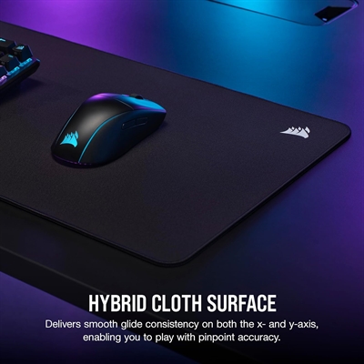 Corsair CH-941B161-WW Corsair MM500 v2 - Alfombrilla de mouse extendida para juegos híbrida de tela – 36.6 in x 11.8 in – Revestimiento a prueba de derrames – Bordes cosidos