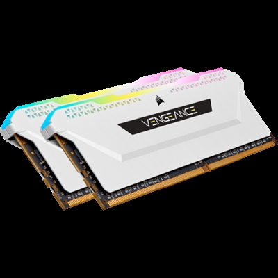 Corsair CMH32GX4M2E3200C16W Corsair Vengeance CMH32GX4M2E3200C16W. Componente para: PC/servidor, Memoria interna: 32 GB, Diseño de memoria (módulos x tamaño): 2 x 16 GB, Tipo de memoria interna: DDR4, Velocidad de memoria del reloj: 3200 MHz, Latencia CAS: 16