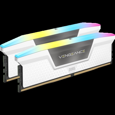 Corsair CMH32GX5M2B6000C40W Corsair Vengeance CMH32GX5M2B6000C40W. Componente para: PC, Memoria interna: 32 GB, Diseño de memoria (módulos x tamaño): 2 x 16 GB, Tipo de memoria interna: DDR5, Velocidad de memoria del reloj: 6000 MHz, Forma de factor de memoria: 288-pin DIMM, Latencia CAS: 40