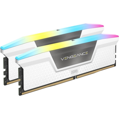 Corsair CMH32GX5M2B6400Z32W El Corsair CMH32GX5M2B6400Z32W es un kit de 2 módulos de memoria DIMM DDR5-6400 (PC5-51200) de 16 GB. La capacidad total es de 32 GB (2 x 16 GB). El módulo de 288 pines admite una latencia de 32-40-40, a una frecuencia máxima de 6400 MHz y requiere 1,4 voltios. Es compatible con la versión 3.0 de Intel XMP y AMD EXPO.
