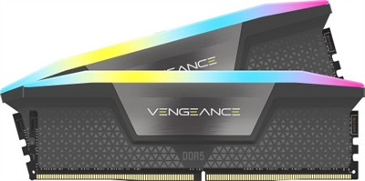 Corsair CMH32GX5M2B6400Z32-WZ CORSAIR Vengeance RGB DDR5 RAM 32GB (2x16GB) 6400MHz CL32 AMD Expo Intel XMP iCUE Memoria de Ordenador Compatible – Gris (CMH32GX5M2B6400Z32).
