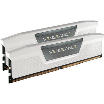 Corsair CMK32GX5M2B6400Z36W El Corsair CMK32GX5M2B6400Z36W es un kit de 2 módulos de memoria DIMM DDR5-6400 (PC5-51200) de 16 GB. La capacidad total es de 32 GB (2 x 16 GB). El módulo de 288 pines admite una latencia de 36-48-48, a una frecuencia máxima de 6400 MHz y requiere 1,4 voltios. Es compatible con la versión 3.0 de Intel XMP y AMD EXPO