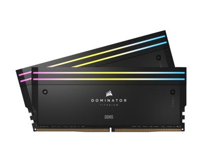 Corsair CMP64GX5M2X6600C32 Corsair Dominator Titanium CMP64GX5M2X6600C32. Componente para: PC, Memoria interna: 64 GB, Diseño de memoria (módulos x tamaño): 2 x 32 GB, Tipo de memoria interna: DDR5, Velocidad de memoria del reloj: 6600 MHz, Forma de factor de memoria: 288-pin DIMM, Latencia CAS: 32