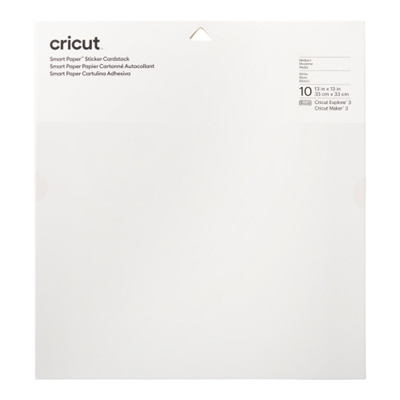 Cricut 2008317 Cricut Smart Paper. Tipo: Bloc de hojas de papel para bellas artes, Cantidad de hojas: 10 hojas, Peso de media: 210 g/m². Ancho de la hoja: 30,5 cm, Longitud de la hoja: 30,5 cm