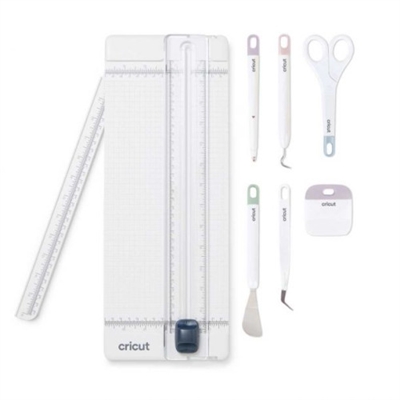 Cricut 2008760 Cricut Essential Tool Set. Tipo de producto: Juego de herramientas esenciales, Color del producto: Blanco, Cantidad por paquete: 7 pieza(s)