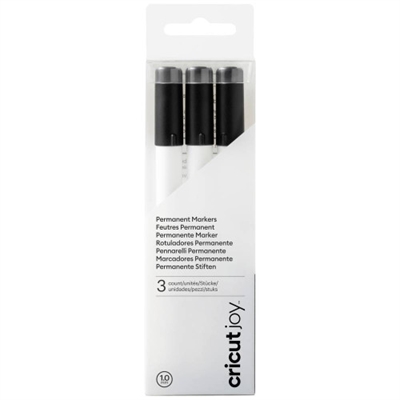 Cricut 2008804 PACK DE 3 ROTULADORES PERMANENTES CRICUT JOY 1.0 (NEGRO)