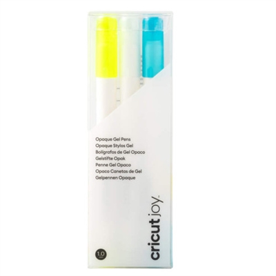 Cricut 2009381 Cricut 2009381. Tipo: Bolígrafo de gel con tapa, Colores de escritura: Azul, Blanco, Amarillo, Color del producto: Multicolor. Cantidad por paquete: 3 pieza(s)