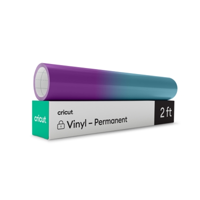 Cricut 2009591 Cricut 2009591. Tipo de producto: Rollo de vinilo de termotransferencia, Tipo: Vinilo de termotransferencia liso, Color del producto: Púrpura, Turquesa. Ancho: 305 mm, Longitud: 610 mm. Tipo de embalaje: Caja
