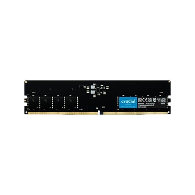 Crucial CT32G48C40U5 Crucial - DDR5 - 32GB - DIMM de 288 contactos - 4800MHz / PC5-38400 - CL40 - 1.1V- sin bufer - no-ECC