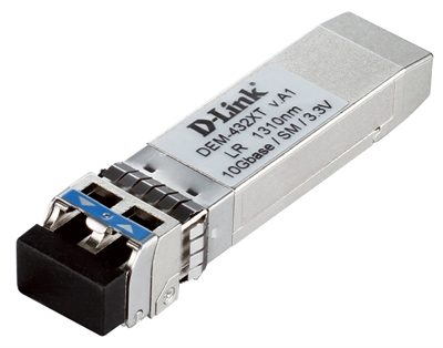 D-Link DEM-432XT D-Link DEM-432XT - Transceptor SFP+ - 10 Gigabit Ethernet - 10GBase-LR - hasta 10 km - para DGS-1510, xStack DGS-3620-28PC, DGS-3620-28SC, DGS-3620-28TC, DGS-3620-52P, DGS-3620-52T