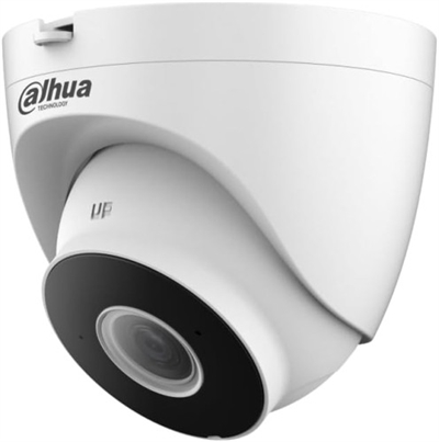 Dahua 1.0.01.04.37541 Cámara eyeball IP/Wi-Fi de interior/exterior IP67, sensor CMOS progresivo de 1/3, resolución de 2 MP a 25/30 fps, H.265+, ICR, óptica fija M12 2,8 mm ƒ2.0, brillo 0.025 lux F2.0, alcance IR hasta 30 m, 1 puerto LAN de 100 Mbps, micrófono y altavoz integrados, 3DNR, micro SD. card (256 GB), alimentación 12 VCC <6.1 W