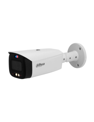 Dahua 1.0.01.04.42419-9001 Cámara IP Dahua WizSense. 4MP@25/30ips, AI H.265+, Smart H.265+. ICR, 0,003/0,0003 lux, Smart Dual Light 30m. Óptica fija de 2,8 mm. WDR 120dB, 3D-NR, 4 ROI. Protección perimetral y SMD 4.0. Disuasión activa. Incorpora micrófono y altavoz. 1 entrada / 1 salida de audio. 1 entrada / 1 salida de alarma. Ranura MicroSD, RJ45, Onvif, IP67, 3AXIS, PoE