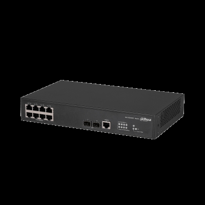Dahua 1.0.01.20.10781 Dahua Technology Access DH-AS4300-8GT2GF. Tipo de interruptor: Gestionado, Capa del interruptor: L2/L2+. Puertos tipo básico de conmutación RJ-45 Ethernet: Gigabit Ethernet (10/100/1000), Cantidad de puertos básicos de conmutación RJ-45 Ethernet: 8, Número de módulos SFP instalados: 2. Tabla de direcciones MAC: 16 entradas, Capacidad de conmutación: 20 Gbit/s. Estándares de red: IEEE 802.1D, IEEE 802.1Q, IEEE 802.1p, IEEE 802.1s, IEEE 802.1w, IEEE 802.1x, IEEE 802.3ad, IEEE.... Montaje en rack