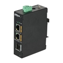 Dahua 1.0.01.20.10689 - Switch PoE industrial Dahua no gestionable, 2 puertos 100Mbps + 1 puerto SFP Gigabit. Modo