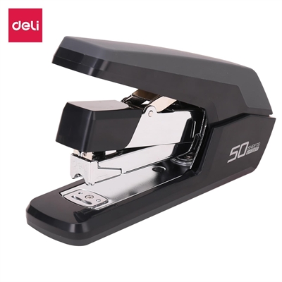 Deli E0371 Grapadora Effortless Deli Fabricada En Plastico De Color Negro. Compatible Con Grapas 24/6 26/6 Y 24/8. Tipo De Grapado: Cerrado Y Su Mi¿½Xima Capacidad Es Hasta 50 Hojas.
