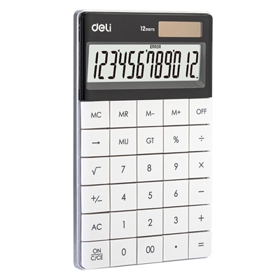 Deli E1589 Calculadora De Sobremesa E1589 Deli De 12 Digitos. Alimentacii¿½N Dual (Solar Y Pilas Lr54). Cuenta Con Marcadores De Coma De 3 Digitos 4 Teclas De Memoria Tecla De Retroceso Tecla De Cambio De Signo Y Funciones Bi¿½Sicas. Medidas: 165 X 103 X 16 Mm. Color Rojo.