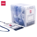 Deli E5757 - Portanombre Con Cordon Deli. Fabricado En Pvc Blando Con Cordon Y Clip De Sujeccii¿½N Incl