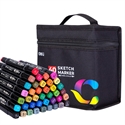 Deli E70806-40 - Rotulador De Dibujo Color Emotion Deli. Doble Punta: Punta Redonda De 1 Mm De Trazo Para D