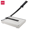 Deli E8014 - Cizalla De Palanca Deli Modelo E8014 Con Regla De Medicii¿½N Completa Pies Antideslizantes