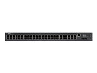 Dell 210-ABNX Dell Networking N2048 - Conmutador - L2 + - Gestionado - 48 x 10/100/1000 + 2 x 10 Gigabit SFP+ - flujo de aire de delante hacia atrás - montaje en rack