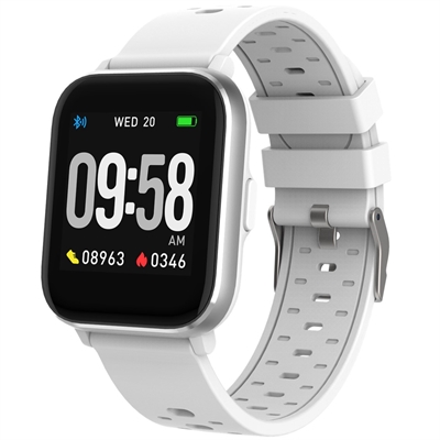 Denver SW-164WHITE Bluetooth Smartwatch - White - Tamaño Pantalla: 1,4 ''; Correa Desmontable: No; Duración De La Batería: 72 H